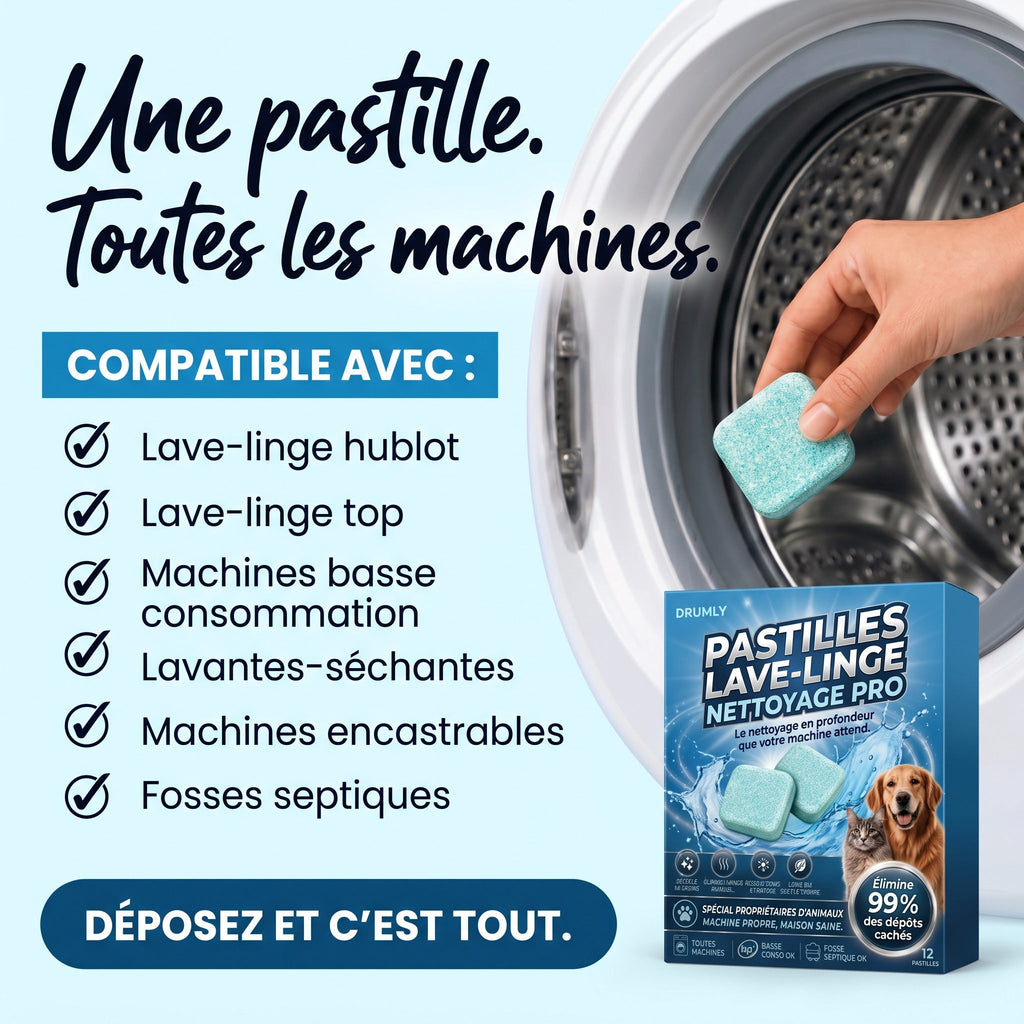 Pastilles lave-linge Drumly