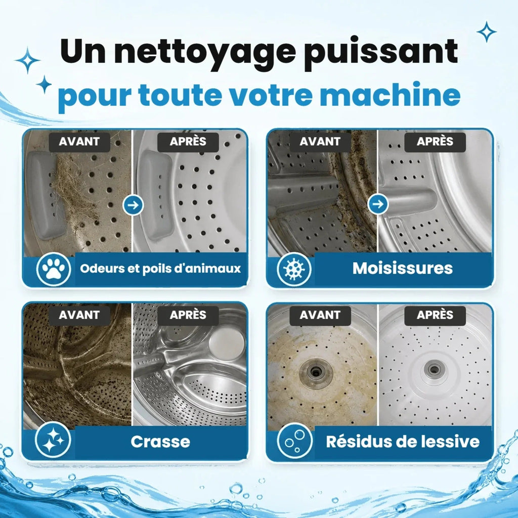 Avant / après : odeurs, moisissures, crasse, résidus